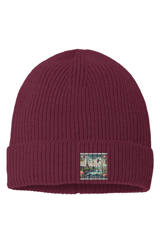 Sustainable Fine Rib Knit Beanie