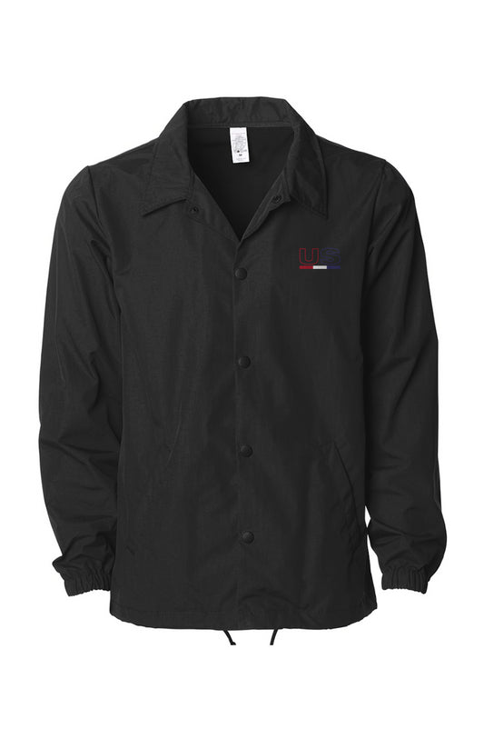United States Black On Black Coaches Jacket