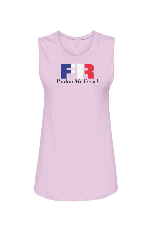 Pardon my French Womens Muscle Tank