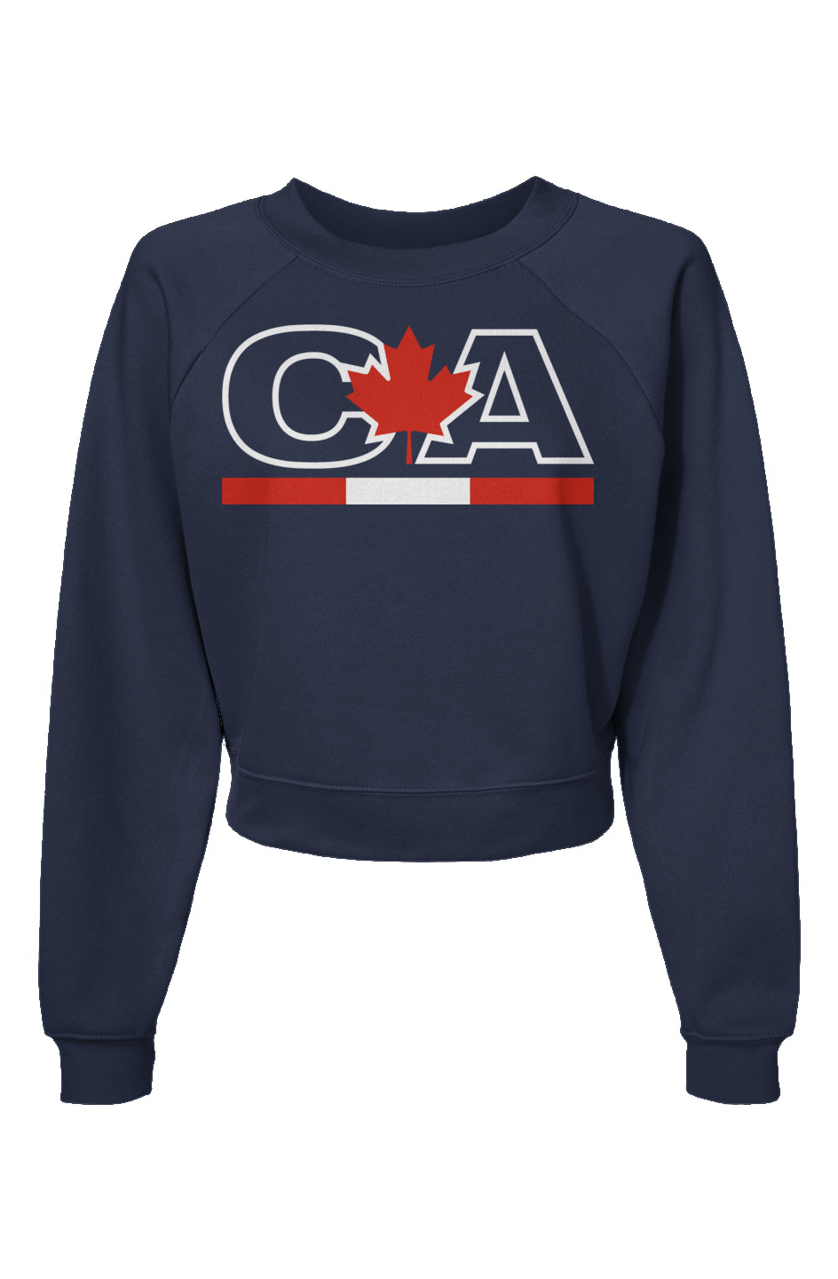 Womens Canada CA Raglan Pullover Fleece Sweatshirt