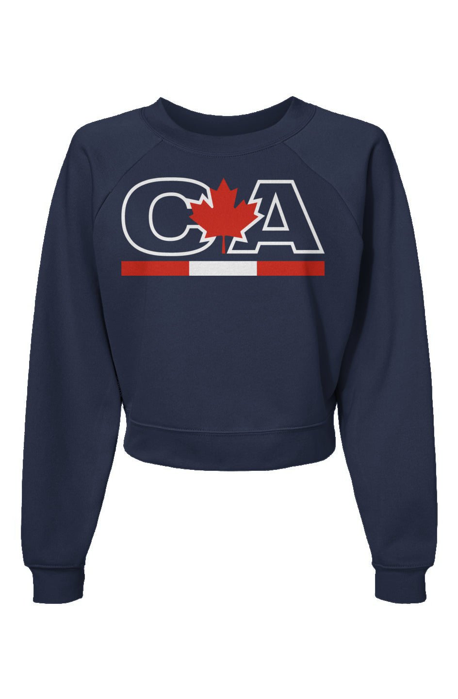 Womens Canada CA Raglan Pullover Fleece Sweatshirt