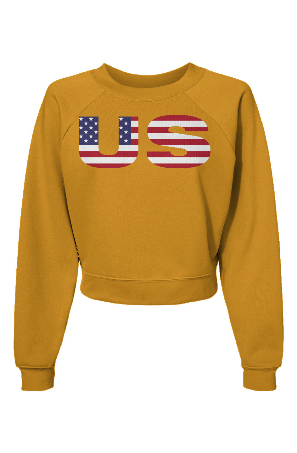 Womens America US Raglan Pullover Fleece Sweatshirt
